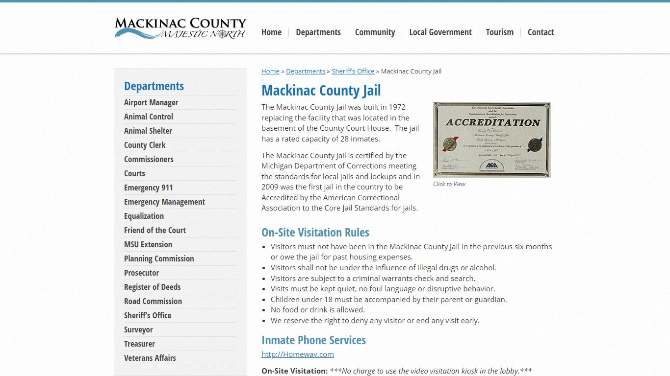 Mackinac County Jail